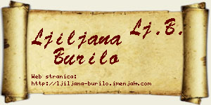 Ljiljana Burilo vizit kartica